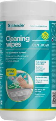 Чистящие салфетки CLN 30322 Optima для экранов 100 шт, туба – фото 10