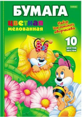 Цветная бумага мелованная Смешные животные, А4, 24 листа, 24 цвета – фото 2