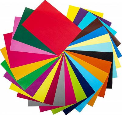 Цветная бумага мелованная Смешные животные, А4, 24 листа, 24 цвета – фото 5