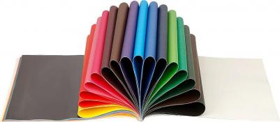 Цветная бумага "Чебурашка", А4, двусторонняя, 64 листа, мелованная и офсетная, 16 цветов, склейка – фото 3