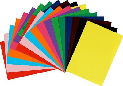 Цветная бумага тонированная A4, 48 листов, 12 цветов "Енот в России" – фото 1