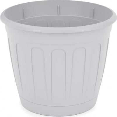 Горшок цв. "Дионис" 3,6л. с поддоном (серый)