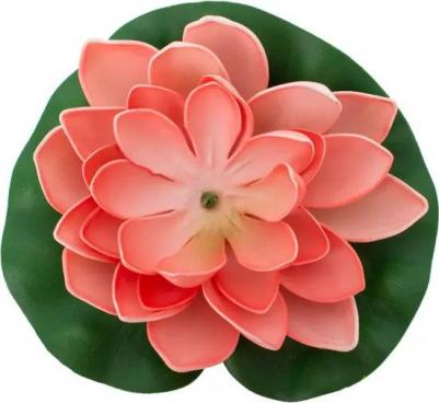 Цветок для водоема Лотос пластик розовый ?18 см – фото 1