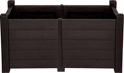 Кашпо декоративное Прованс 970х530х470 мм с дренажной вставкой 130 л шоколад – фото 1