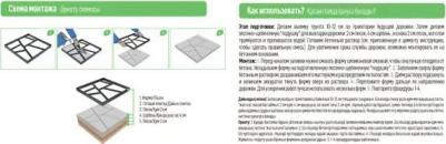 Форма для заливки дорожки 40x40x4 геометрия – фото 5