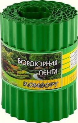 Лента бордюрная, 0.1 x 9 м, толщина 0,6 мм, пластиковая, зелёная – фото 6