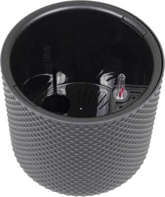 Цветочное кашпо М 3238 13,5 л графитовый 1 шт – фото 2