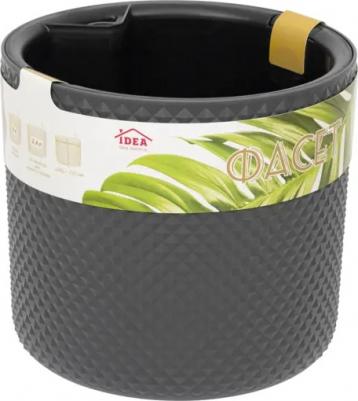 Цветочное кашпо М 3238 13,5 л графитовый 1 шт – фото 7