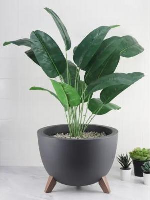 Цветочное кашпо на ножках флориан 9084363 12 л графитовый 1 шт – фото 11