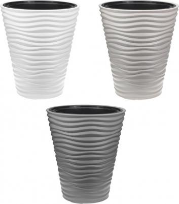 Цветочное кашпо со вставкой дюна 4421662 19,5 л кремовый 1 шт – фото 5