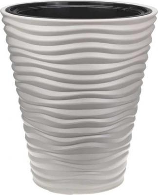 Цветочное кашпо со вставкой дюна 4421662 19,5 л кремовый 1 шт – фото 7