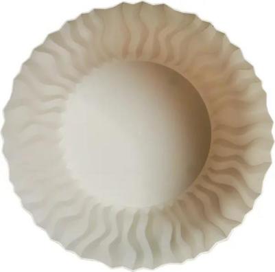 Цветочное кашпо Волна с вкладышем M3190K-P 8 л кремовый 1 шт – фото 5