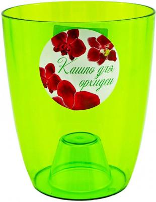 Кашпо Орхидея зеленое 13 см – фото 4