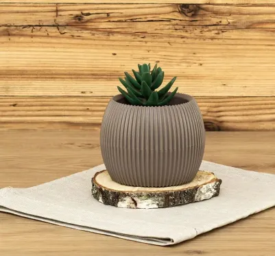 Кашпо ПИКАНТО D115 мм, 0,35 л, французcкий серый, М 3211 – фото 2