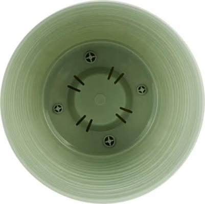 Цветочный горшок Saffron с поддоном 1,5 л cветло-зеленый 1 шт – фото 1