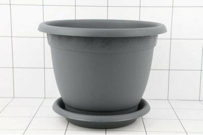 Цветочное кашпо Aphrodite с подставкой №7 IG420711026 12,7 л черный 1 шт – фото 1