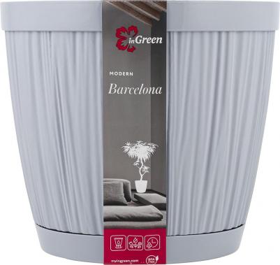 Цветочное кашпо Barcelona IG623110025 6,5 л серый 1 шт – фото 5