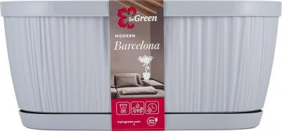 Цветочное кашпо Barcelona овальный IG623310025 2,7 л коричневый 1 шт – фото 4