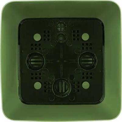 Горшок цветочный Vienna 19x19x18.7 см v5 л пластик оливковый – фото 1