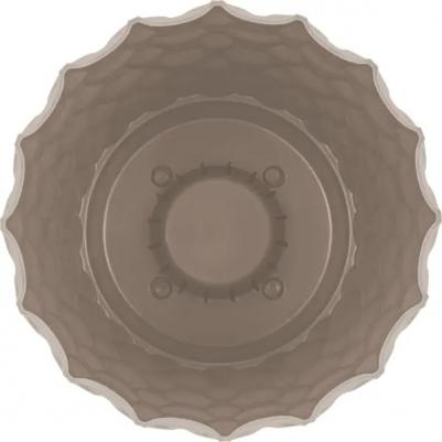 Горшок для цветов Wave с дренажной сеткой и съемным поддоном D145мм французский платан, 1,4 л – фото 3