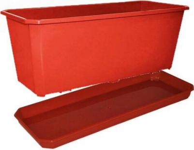 Поддон для балконного ящика "Basil" 40 см. терракот – фото 3