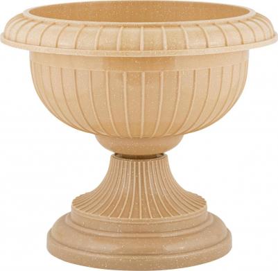 Вазон на ножке ?39.5 h33 см v9.5 л пластик песчаный кварц