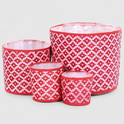 Цветочное кашпо розовый 1 шт – фото 1