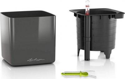 Цветочное кашпо Cube glossy 13510 0,4 л белый блестящий 1 шт – фото 1