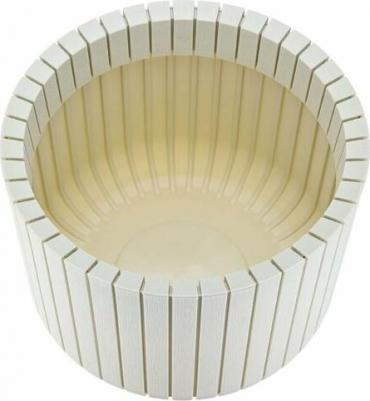 Кашпо Шато белое/коричневое (38х38х30 см) – фото 8