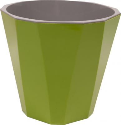 Цветочное кашпо со вставкой палермо 7999959 3,6 л оливковый 1 шт – фото 6