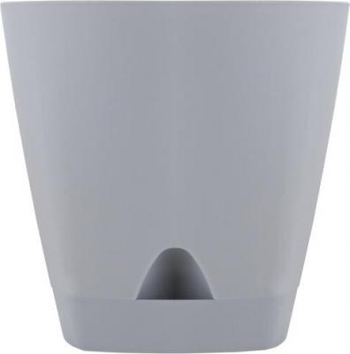 Горшок для цветов с прикорневым поливом Amsterdam, 8 л, d=25 см, h=24,4 см, цвет серый – фото 4