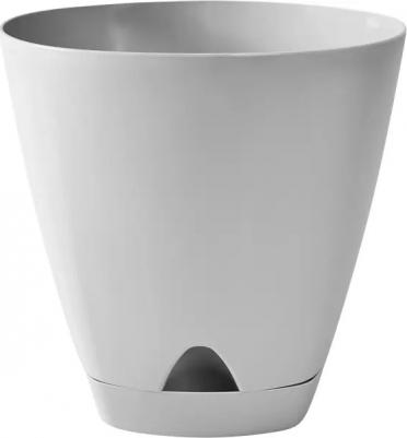Горшок для цветов с прикорневым поливом Amsterdam, 8 л, d=25 см, h=24,4 см, цвет серый