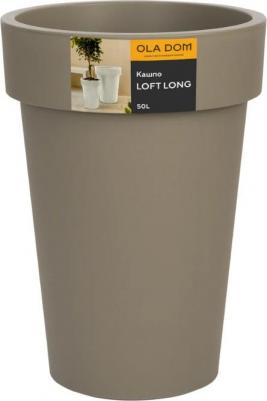 Кашпо Loft long мокко d41.5 см