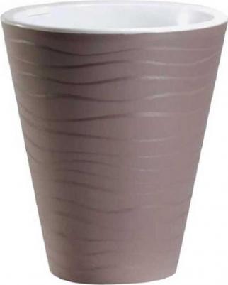 Цветочное кашпо со вставкой валенсия 4064702 2,8 л мокко 1 шт – фото 1