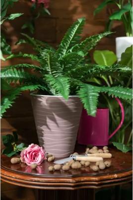 Цветочное кашпо со вставкой валенсия 4064702 2,8 л мокко 1 шт – фото 2