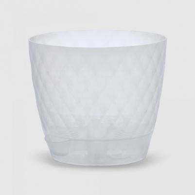 Горшок для цветов с прикорневым поливом ТероПром 7063015 "Румба", 1,5 л, цвет прозрачный