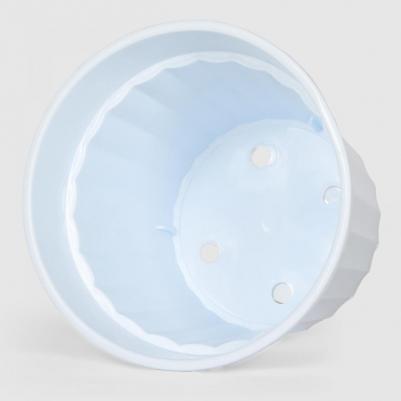 Горшок saloon 12х10,5 см белый – фото 1