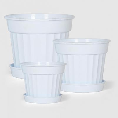 Горшок saloon 16х15 см белый – фото 2