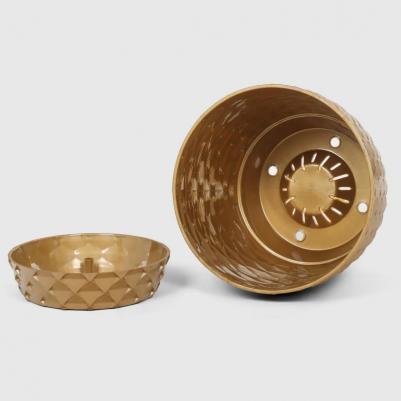 Кашпо Kapadokya бежевый 14х14х12,5 см – фото 2