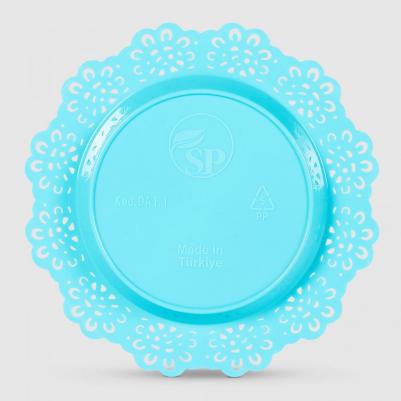 Поддон под горшок Crochet 10 см бирюзовый – фото 1