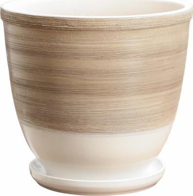 Горшок цветочный "Степь", с поддоном, 8 л