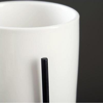 Цветочное кашпо на подставке цилиндр 5799915 0,3 л белый 1 шт – фото 2