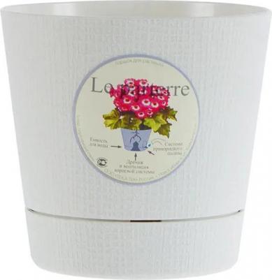 Горшок цветочный Партер ?11.5 h11 см v0.7 л пластик кремовый – фото 4