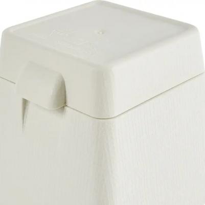 Горшок цветочный Партер 12x12x11.8 см 1 л пластик кремовый – фото 1