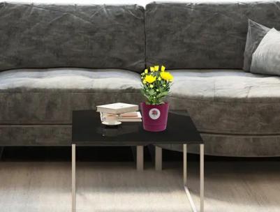 Горшок цветочный Партер ?19.5 h17 см v2.8 л пластик бордовый – фото 1