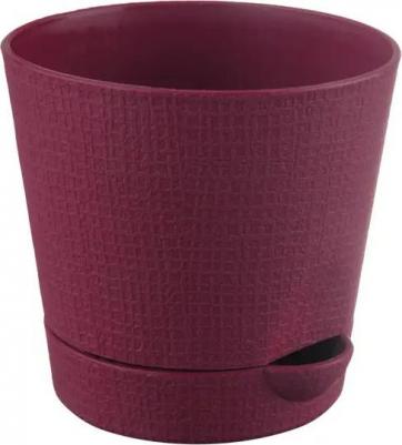 Горшок цветочный Партер ?19.5 h17 см v2.8 л пластик бордовый