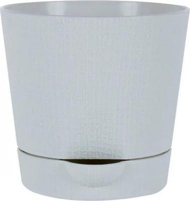 Горшок цветочный Партер ?9.5 h9 см v0.35 л пластик кремовый – фото 2