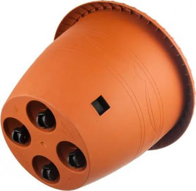 Горшок цветочный Жардин ?45 h37 см v28.8 л пластик терракотовый – фото 2