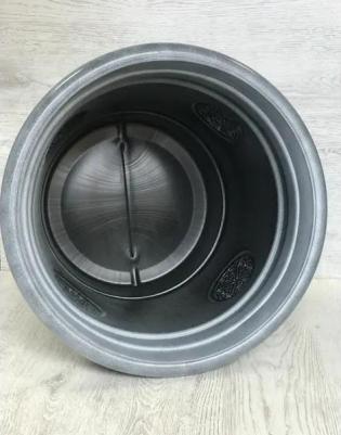 Горшок-кашпо цветочный Medallion ?50 h40 см v40 л пластик серый – фото 3