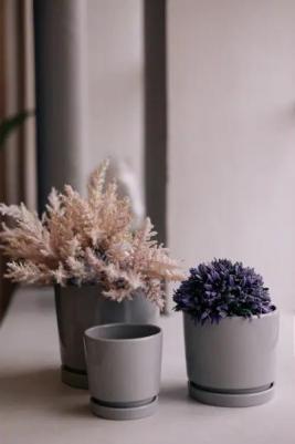 Горшок для цветов Клиф 0,6 л серый – фото 4